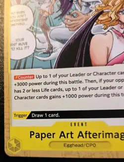 Paper Art Afterimage OP13-115 Common Carrying On His Will One Piece Card Game - Image 4
