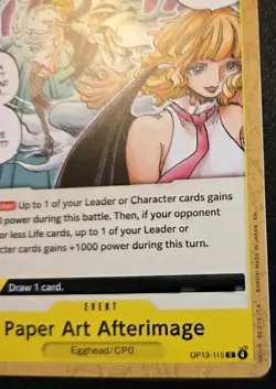 Paper Art Afterimage OP13-115 Common Carrying On His Will One Piece Card Game - Image 5