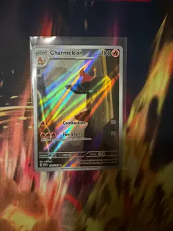 Pokemon Charmeleon Art Rare Full Art Holo Card Scarlet & Violet 151 169/165 - Image 2