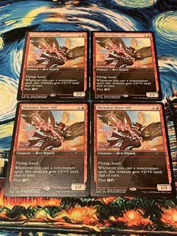 Mtg Super Rare 8 Sheets In The World Slickshot Show-Off 4 Set With Store Name - Image 1