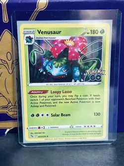 Venusaur 003/078 Pokemon Go Holo Rare Pokemon Card NM - Image 1