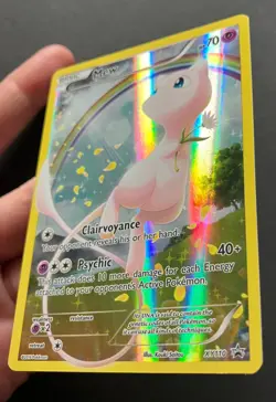 Mew XY110 XY PROMO RARE HOLO Pokemon Card Mythical FULL ART Generations NM - Image 3