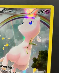 Mew XY110 XY PROMO RARE HOLO Pokemon Card Mythical FULL ART Generations NM - Image 5