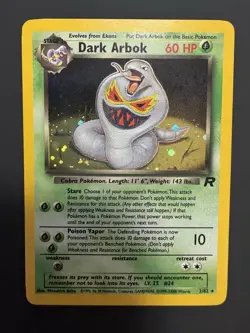 Dark Arbok | Rare | 2/82 | Team Rocket | Holo | LP- | Vintage WOTC Pokemon Card - Image 1