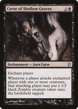 Curse of Shallow Graves NM #71 Commander 2013 MTG - Image 1