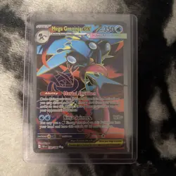 Mega Greninja Ex Full Art 100/086 English Pokemon TCG Chaos Rising - Image 2