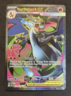 Mega Charizard X ex 109/094 Me02: Phantasmal Flames Holo Pokemon TCG - Image 1