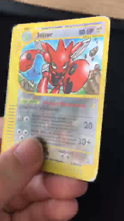 Pokemon TCG Scizor Reverse Holo 32/147 Aquapolis HP/DMG Condition WOTC 2003 - Image 2