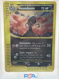 PSA 6 Houndoom-Holo 2003 Pokemon Aquapolis #H11 EX-MT Graded card Fast Shipping - Image 2