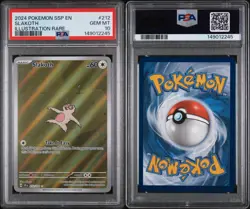 Pokemon TCG Slakoth Illustration Surging Sparks 212/191 PSA 10 - Image 3
