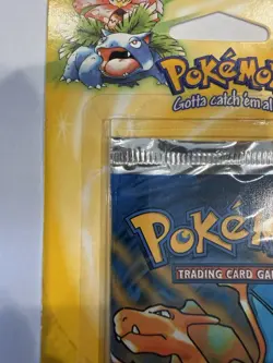 1999 SEALED Pokemon Base Set Booster Blister packs - Art Set x3 (HEAVY) - Image 4