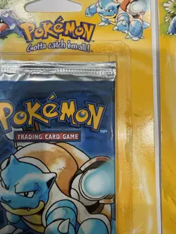 1999 SEALED Pokemon Base Set Booster Blister packs - Art Set x3 (HEAVY) - Image 5
