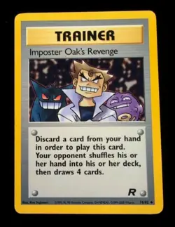 Imposter Oak's Revenge 76/82 Team Rocket LP Pokemon 76/82 - Image 1