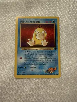 Pokemon TCG Misty’s Psyduck 90/132 Gym Heroes WOTC Vintage Pokemon Card - Image 1
