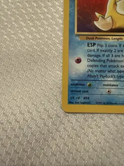 Pokemon TCG Misty’s Psyduck 90/132 Gym Heroes WOTC Vintage Pokemon Card - Image 5