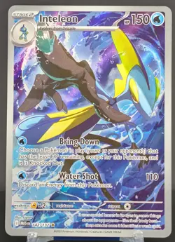 Pokemon Inteleon #142/132 English Mega Evolution Illustration Rare - Image 1