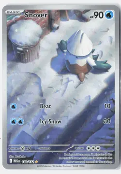 Snover 140/132 Illustration Rare Mega Evolution Pokemon Holo NM - Image 1