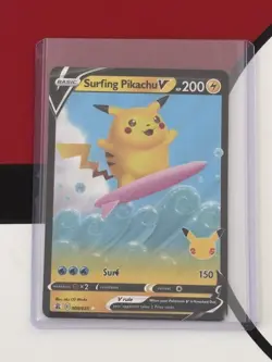 Pokemon Celebrations - Surfing Pikachu V 008/025 Near Mint - Image 4