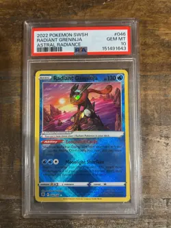POKEMON 2022 Astral Radiance RADIANT GRENINJA #046 PSA 10 Gem Mint RARE 2 - Image 1
