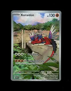 2023 Pokemon BLACK STAR PROMO KORAIDON FULL ART IR HOLO 14! NM - Image 1