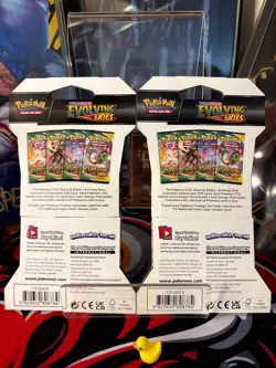 Pokemon 2 x Evolving Skies Sleeved Booster Pack sealed - 1x Umbreon 1x Rayquaza - Image 2