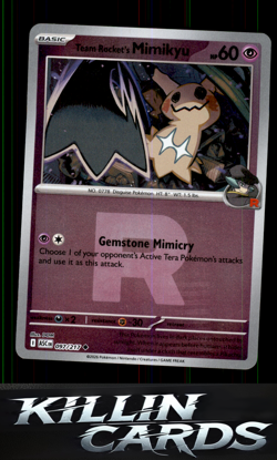 Reverse Holofoil Team Rocket's Mimikyu - 097/217 (Team Rocket) 097/217 Pokemon U - Image 1