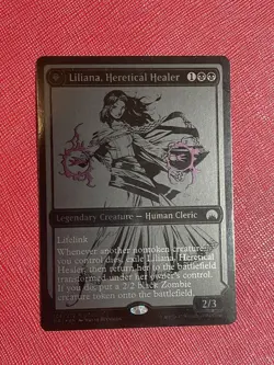 Mtg The Heretical Healer Liliana/Rebellious Necromancer Liliana Sdcc 2015 - Image 1