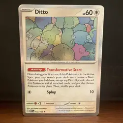 Ditto 132/165 Sv: Scarlet & Violet 151 Holo Near Mint Pokemon TCG - Image 1
