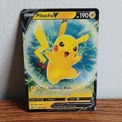 Pokemon Pikachu V SWSH198 SWSH: Sword & Shield Promo Basic 190 HP Holo Promo - Image 1