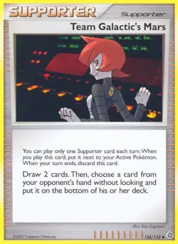 Team Galactic's Mars 126/132, Regular LP, Secret Wonders Pokemon TCG - Image 1