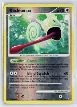 Pokemon Secret Wonders #52/132 Kecleon Uncommon,Reverse Holo Moderately played - Image 1