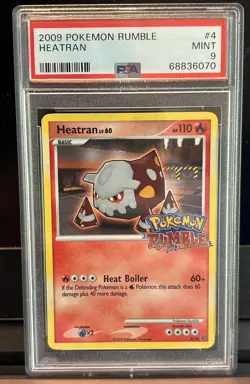 POKEMON TCG Heatran 4/16 Pokemon Rumble Promo Holo PSA 9 110HP ENG - Image 1