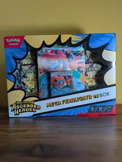 Pokemon TCG Mega Evolution Ascended Heroes Mega Feraligator EX Box Sealed - Image 1