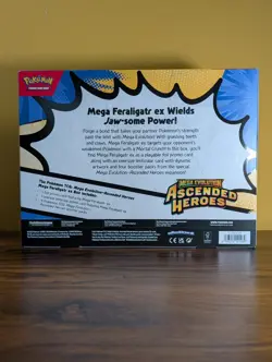 Pokemon TCG Mega Evolution Ascended Heroes Mega Feraligator EX Box Sealed - Image 2