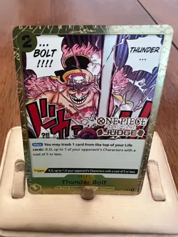 One Piece Judge Card Stamped Thunder Bold foil OP03-121 P - Image 1