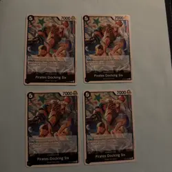 X4 PIRATES DOCKING SIX OP15-088 RARE One Piece TCG Adventure on Kami’s Island NM - Image 2