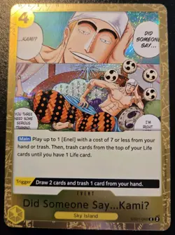 Did Someone Say ...KamiU EB01-060 Pirate Foil Common The Best Vol. 2 One Piece - Image 1