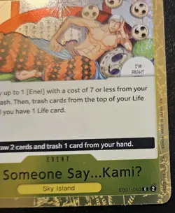 Did Someone Say ...KamiU EB01-060 Pirate Foil Common The Best Vol. 2 One Piece - Image 5