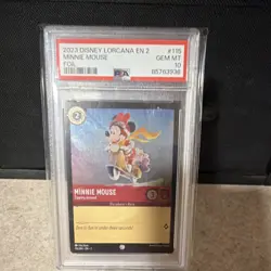Disney Lorcana Minnie Mouse - Zipping Around 115/204 Cold Foil PSA 10 EN - Image 1