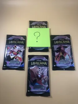 4X DISNEY LORCANA Rise of the Floodborn Booster Pack Lot ALL 3 ARTS + RANDOM ART - Image 1