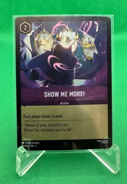 Show Me More! 82/204 Disney Lorcana Archazia's Island Super Rare Cold Foil NM - Image 1