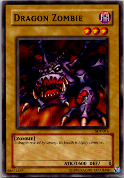 Dragon Zombie SDY-014 Unlimited YuGiOh Card - Image 1