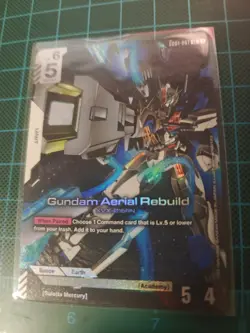 Gundam Aerial Rebuild LR: Gundam TCG: GD01 Newtype Rising (NM) Card Game TCG - Image 1