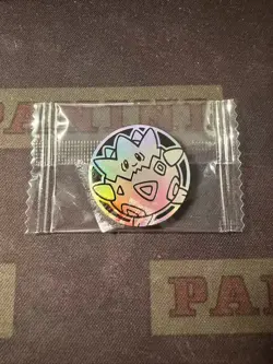 POKEMON CARD OFFICIAL COIN Togepi prizm Chinese LIMITTED - Image 1