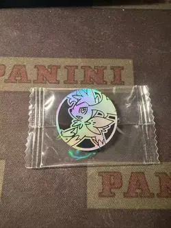 POKEMON CARD OFFICIAL COIN Shaymin prizm Chinese LIMITTED - Image 1