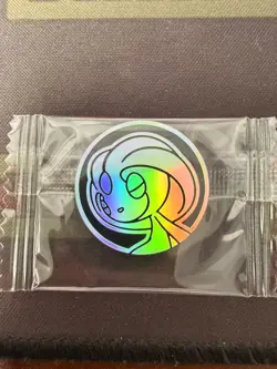 POKEMON CARD OFFICIAL COIN Uxie prizm Chinese LIMITTED - Image 1