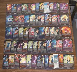 DRAGON BALL SUPER Fusion World Dual Evolution FB09 Lot Of 60 R RARE Foil Cards - Image 1