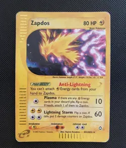 Pokemon Card-Zapdos-H32/H32-Aquapolis- Holo-ENG-PL - Image 1