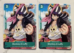 2x Monkey.D.Luffy (Welcome Pack Vol. 2) One Piece Promotion Cards ST16-005 - Image 1