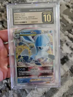 CGC 10 PRISTINE Glaceon VSTAR SWSH197 HOLO PROMO GOLD LABEL Pokemon Card - Image 1